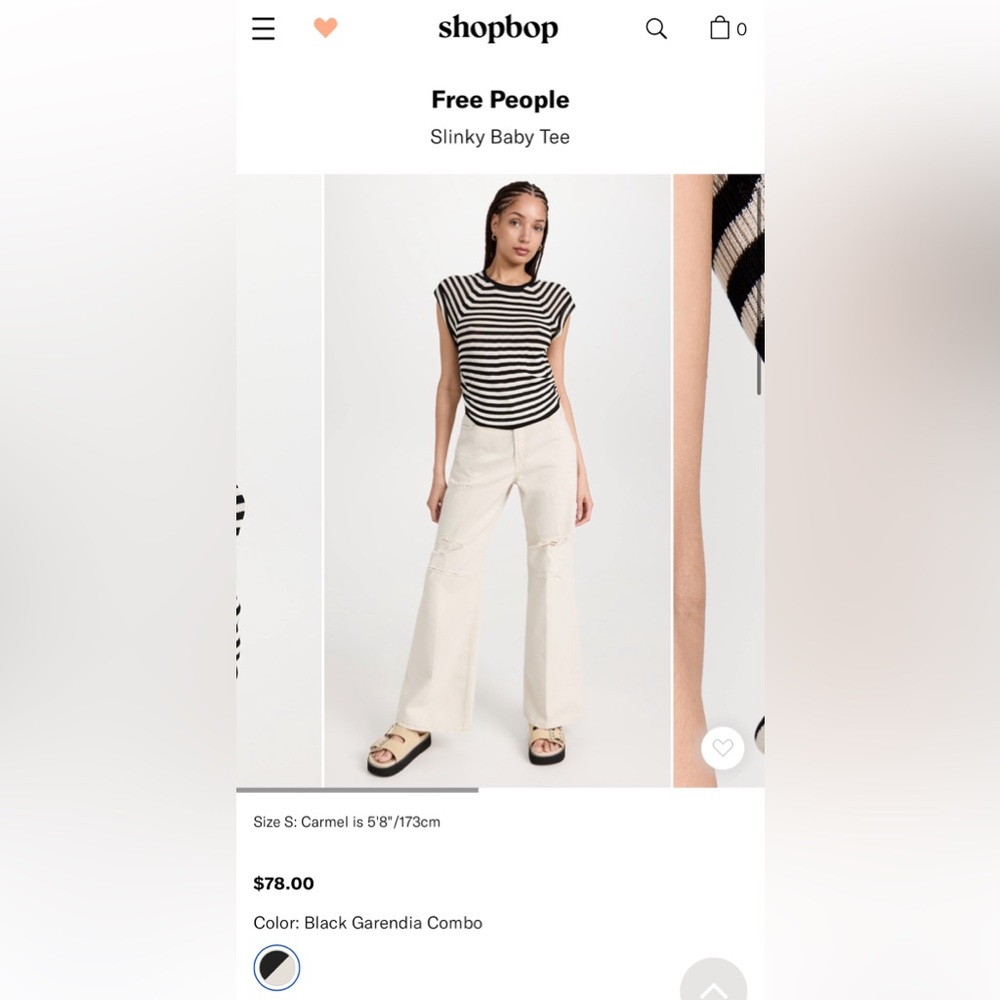 Free People Slinky Baby Tee
